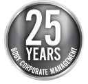 Badge for 25 Years Body Corporate Management